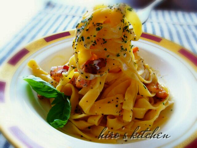 フェットチーネ カルボナーラ生パスタ ひろ Snapdish スナップディッシュ Id Vn0nea