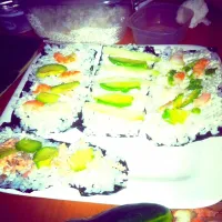 Snapdishの料理写真:Shrimp sushi|nicholeさん