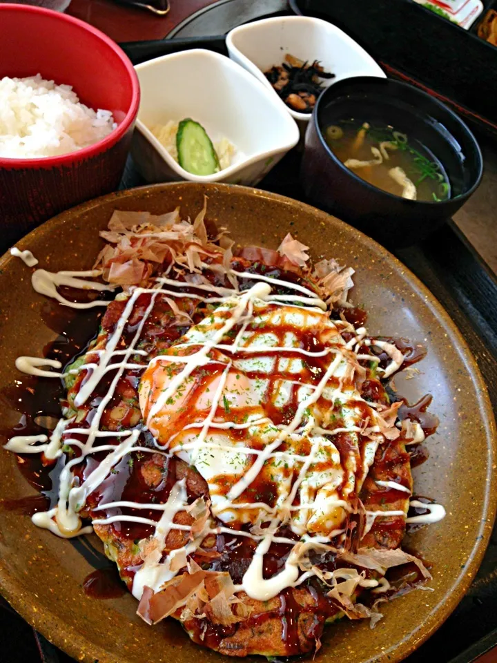 ねぎ焼き定食¥650|伍龍やすさん