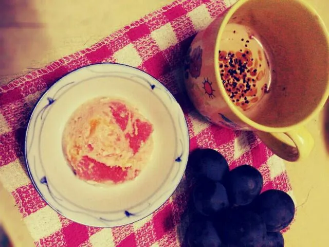 grapefruit&orange yogurt greeting *+good morning+*|mik limさん