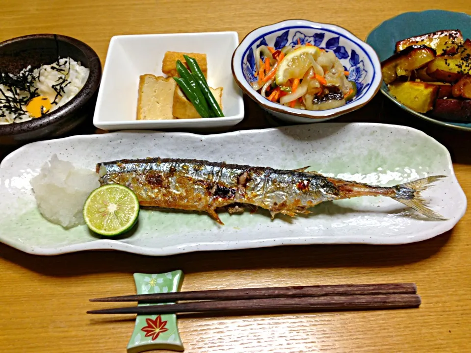 Snapdishの料理写真:本日、和食旬の秋刀魚で|川上千尋さん