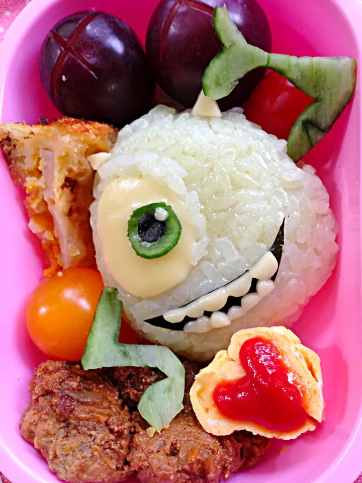 Snapdishの料理写真:Lunch box☆Mike(Monsters, Inc)🎵ﾏｲｸ･ﾜｿﾞｳｽｷ|🌈Ami🍻さん