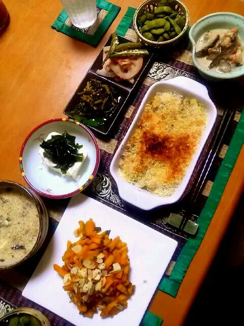 焼きコロッケの夜ご飯♪ヽ(´▽｀)/|ゆず( ˘ ³˘)♥さん