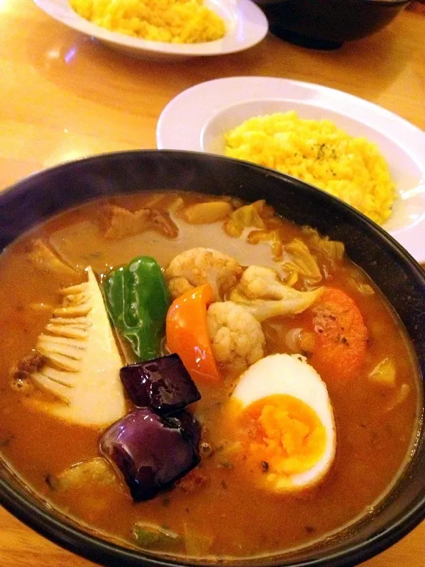 Snapdishの料理写真:スープカレーさくら トロトロ豚煮野菜|カウンター嬢さん