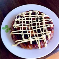 ジャンボ肉焼きおにぎり風？|ゾウさんさん