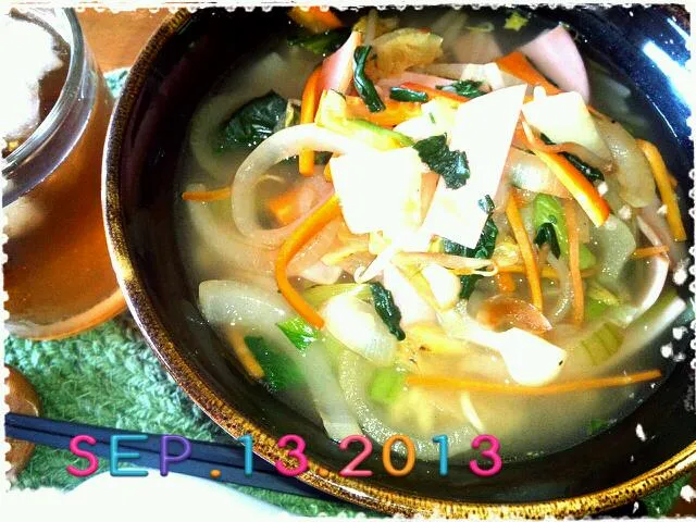 野菜たっぷり塩ラーメン★★風邪飛んでけぇー|みき🍴さん