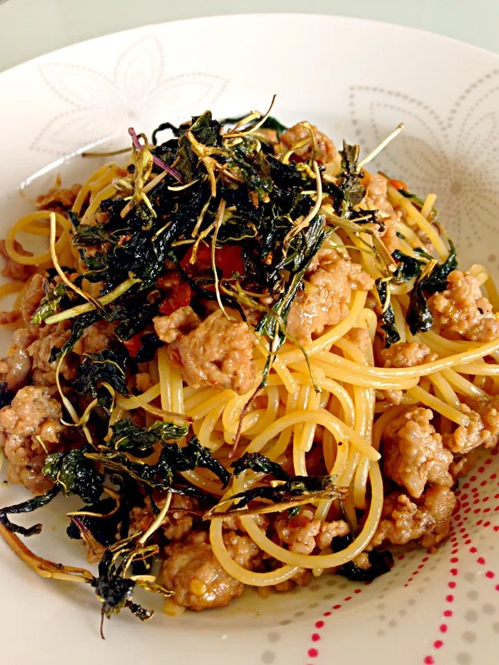 สปาเก็ตตี้กระเพราหมู  spaghetti pad kapao|sirakorn owadaさん