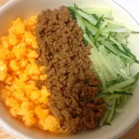 Snapdishの料理写真:三色そぼろ丼|mtmtkさん