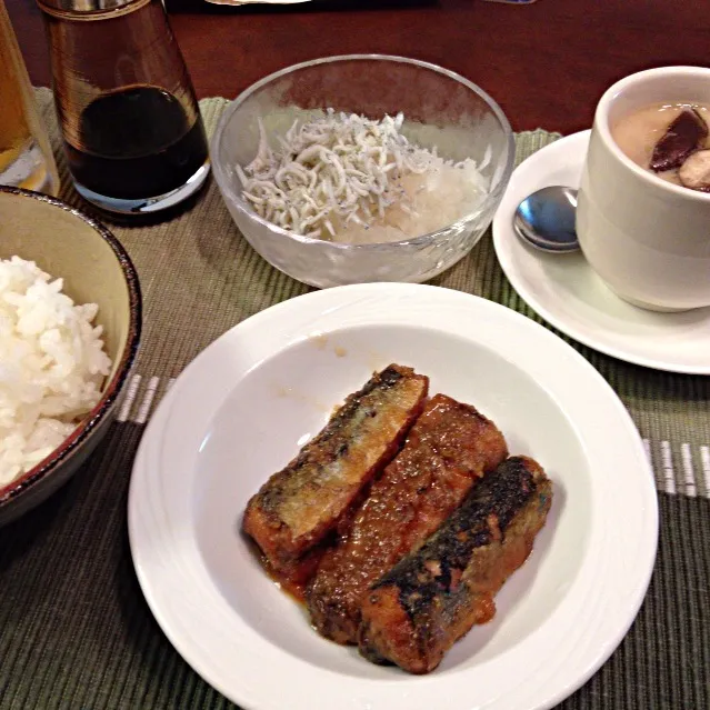 さんま南蛮漬け 大根おろし 茶碗蒸し|さるさん