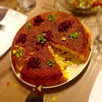 tahchin (persian rice & chiken cake)