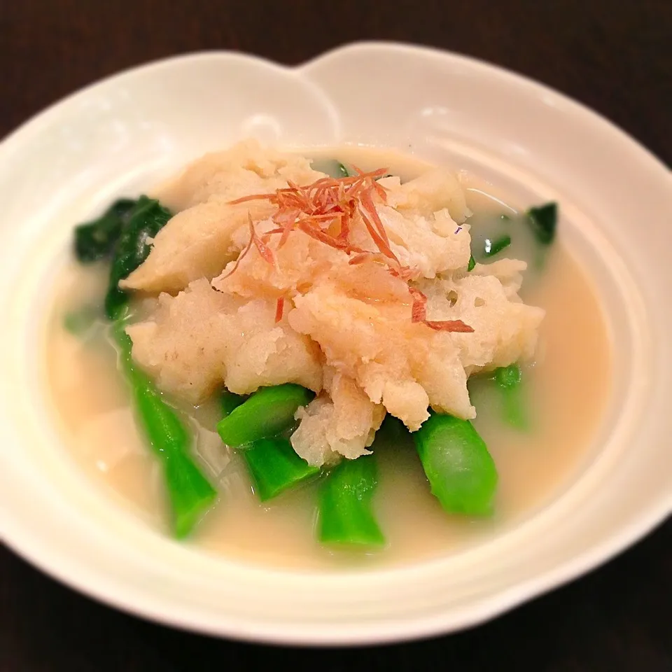 Fish Maw with Kale in Thick Broth 上湯芥藍魚肚|nicky tangさん