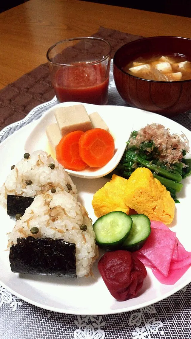 Snapdishの料理写真:９/１４日　朝ごはん(*'▽'*)|うめぽんさん