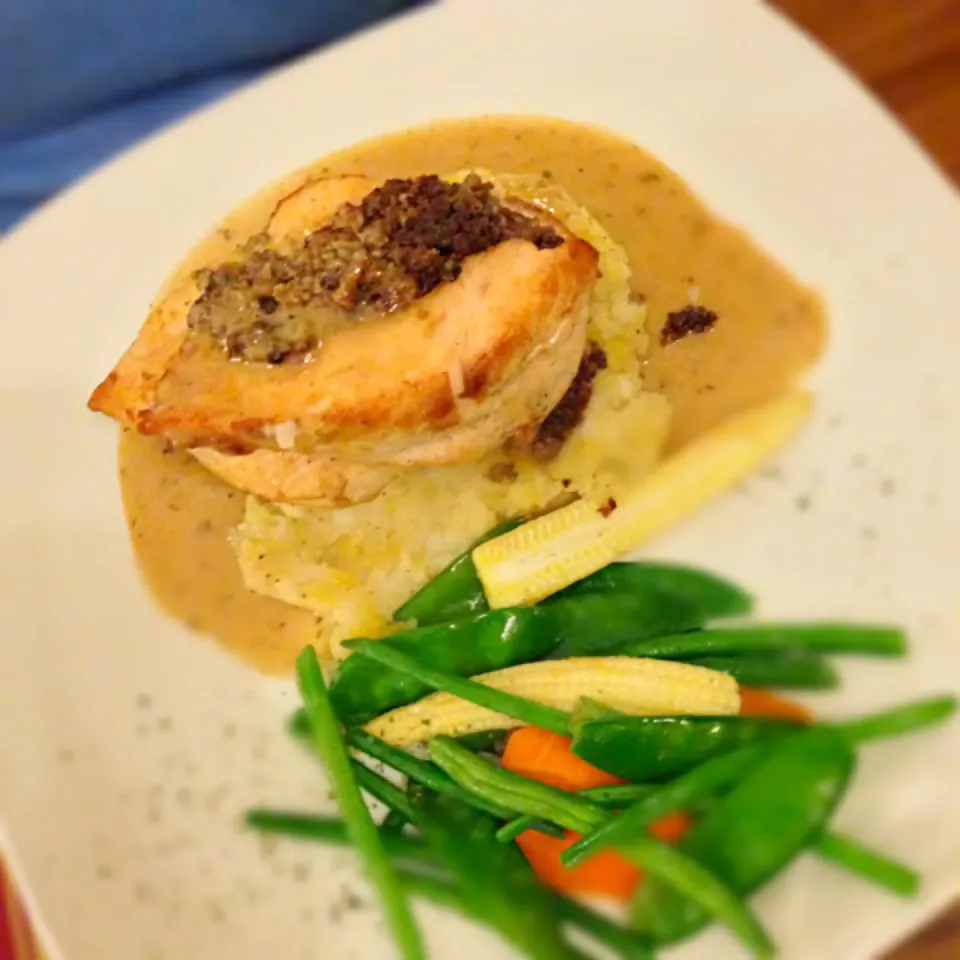 Chicken stuffed with haggis|Dirkさん