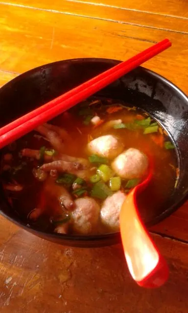 Snapdishの料理写真:Cekeran Kuah Baso (level gunung galunggung)|yusi amaliaさん