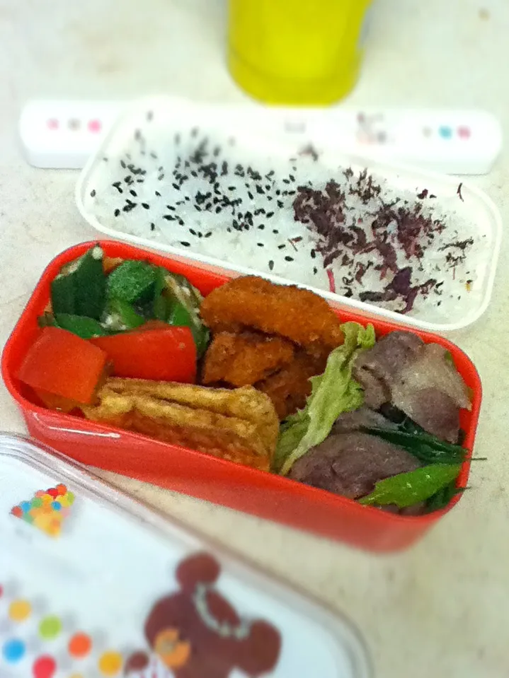 Today's JK lunch box. 文化祭二日め、ENJOY！^o^|hoppycowさん