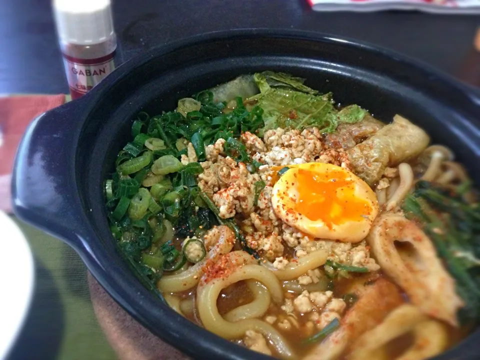 カレー風味の味噌煮込うどん|あつしさん