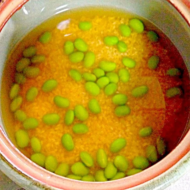 枝豆ごはん準備中|こじゅわいさん