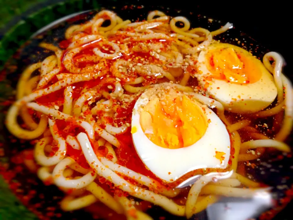 蒟蒻ラーメンスーラータン風、一味マシマシψ(｀∇´)ψ|まいさん