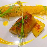 Duck Liver With Roasted Asparagus & Mango Sauce|Samantha Leongさん