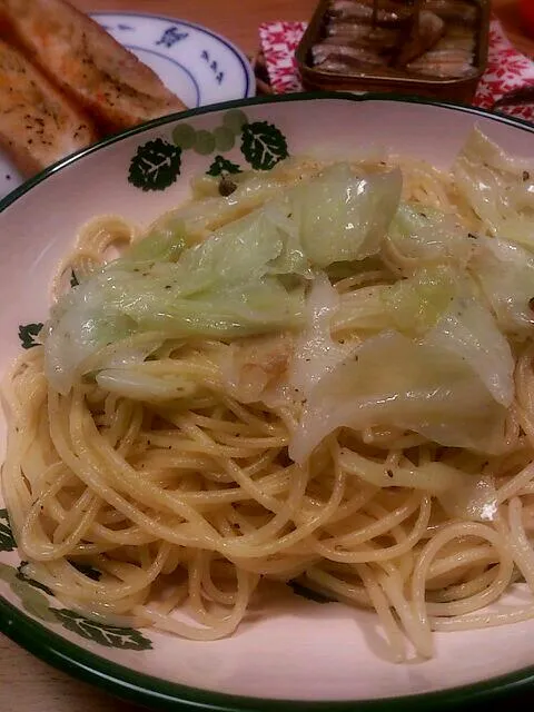 アンチョビとキャベツのパスタ|ふくまめさん