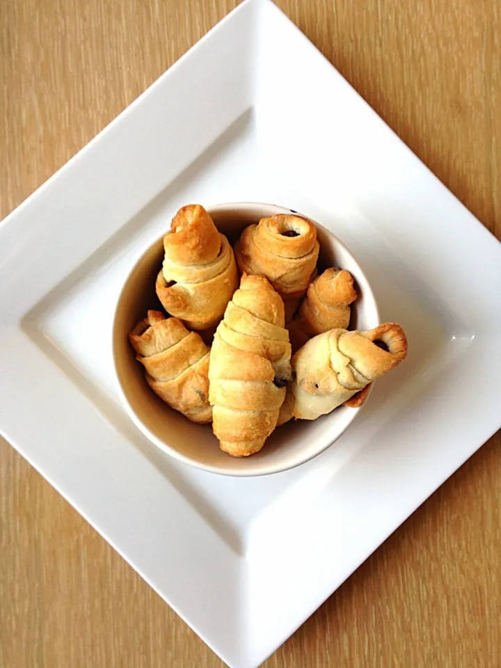 Mini crescents au chocolat|thefoodfightさん