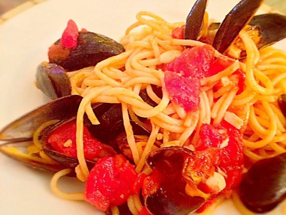 mussels pasta|excellente cuisineさん