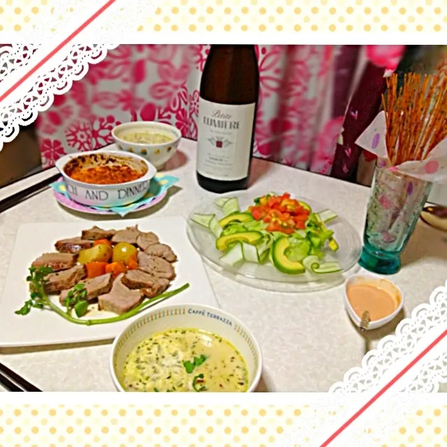 Snapdishの料理写真:昨日は彼とワインパーティしました🍷|みきぴょん♪さん