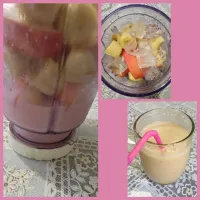 Snapdishの料理写真:Plenana(Apple&Banana) Smoothie, sweet taste😚☺|Fida Asfirayaniさん