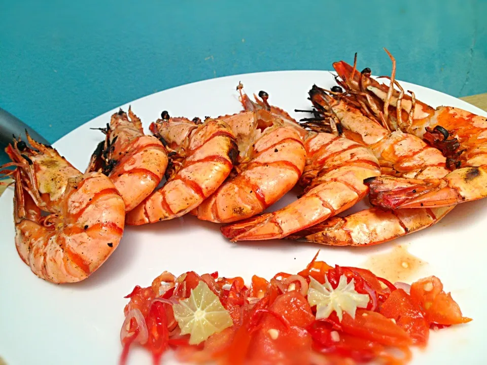 Home Made Grilled King Prawn with Sambal Matah|Iwan Setiawanさん