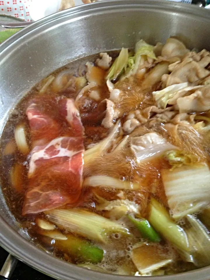 Japanese sukiyaki homemade|miyummyさん