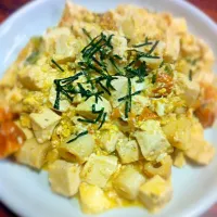 Snapdishの料理写真:麻婆豆腐の残りで一品|hinakoさん