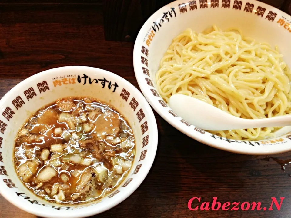 Snapdishの料理写真:けいすけ住吉店のつけ麺中盛|Cabezon.Nakamuraさん