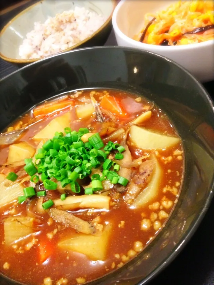 焼き大根とひき肉のカレー南蛮風|masakiさん