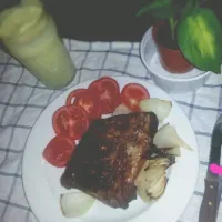 slow-baked baby back ribs with bbq sauce|Nona Santiagoさん