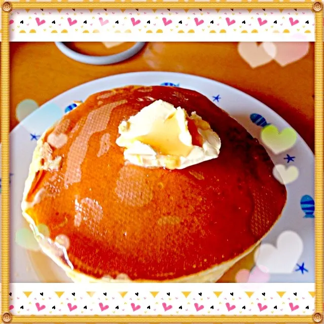 Snapdishの料理写真:フワフワホットケーキ|のひだmamaさん