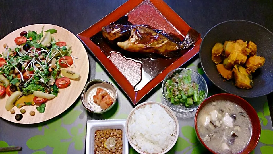 昨晩のご飯(全体図)|akemi🐝さん