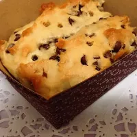 Snapdishの料理写真:チョコチップパウンドケーキ(卵・BP不使用)|Monamiさん