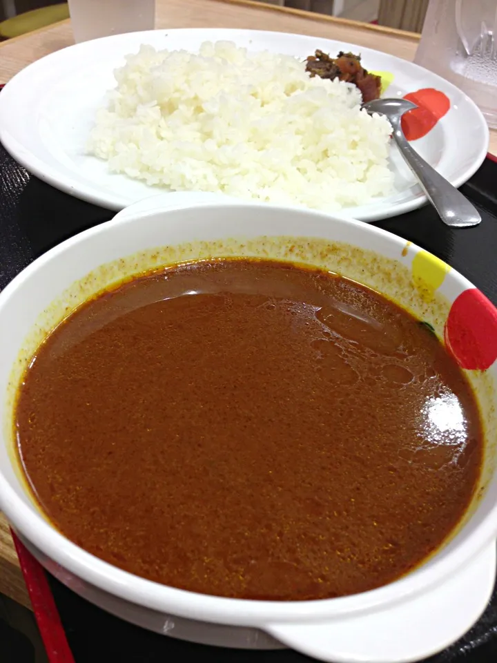 Snapdishの料理写真:แกงกะหรี่รสเผ็ดร้อน 具がまったく無いスパイシーカレー@ที่ญี่ปุ่น 松屋|akiさん