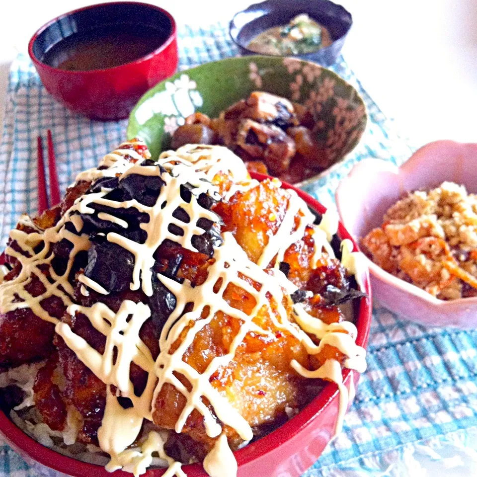 焼き鳥丼定食|subさん