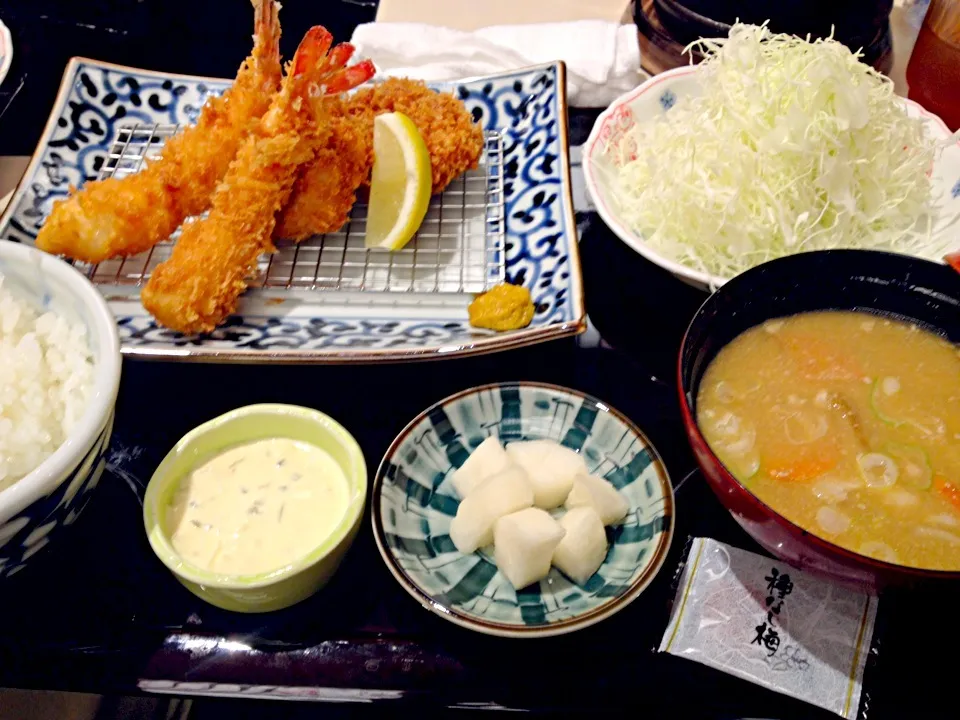 ぽるしぇ の 海老ヒレかつ定食|掛谷節子さん