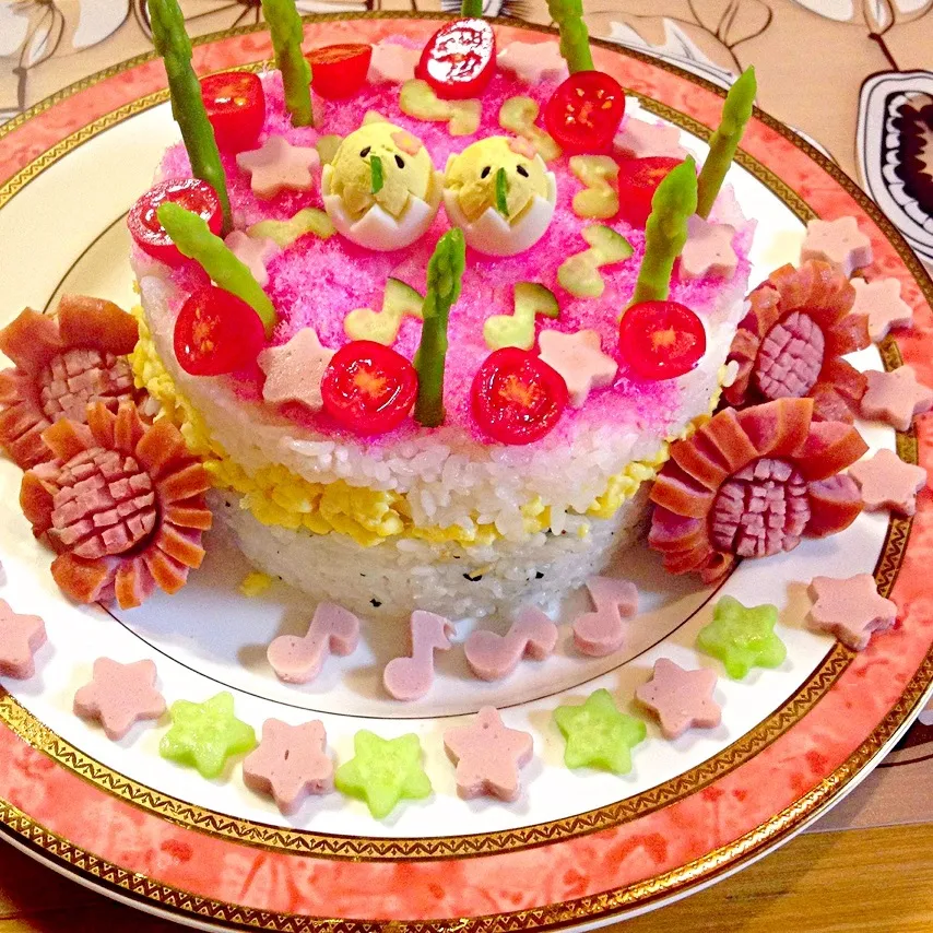 Snapdishの料理写真:敬老の日👴👵Sushi Deco🎂|honamiさん