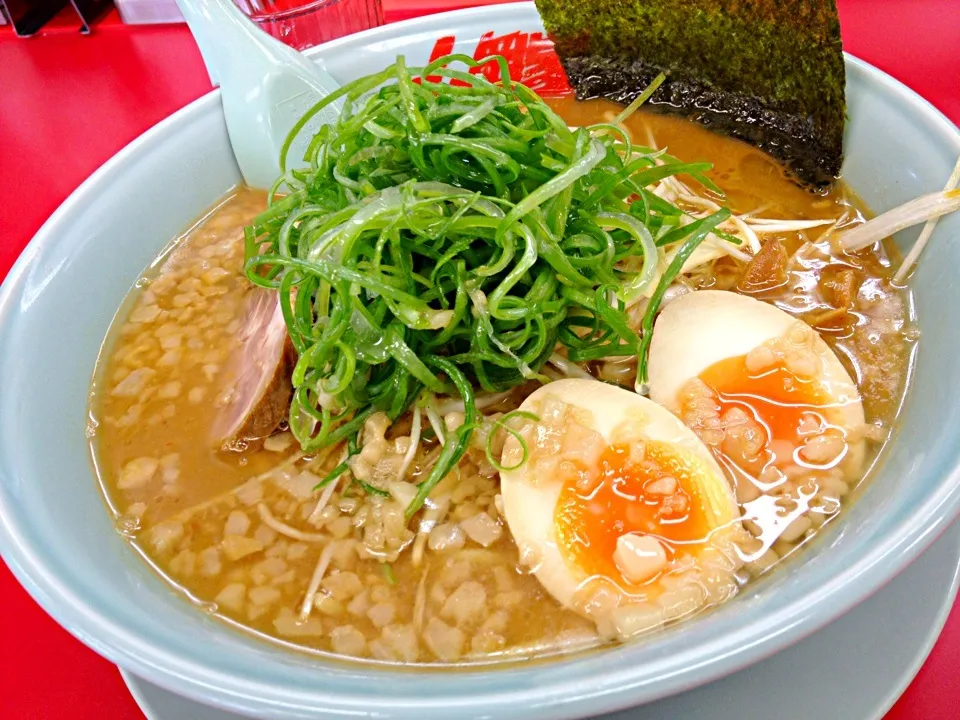 ねぎねぎXO醬麺 味玉入り 中盛り|さのすけさん