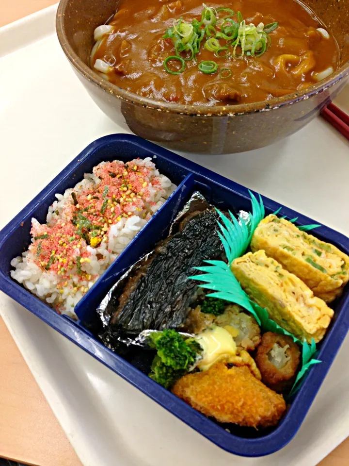 ファッキン弁当＆カレーうどん¥340|伍龍やすさん