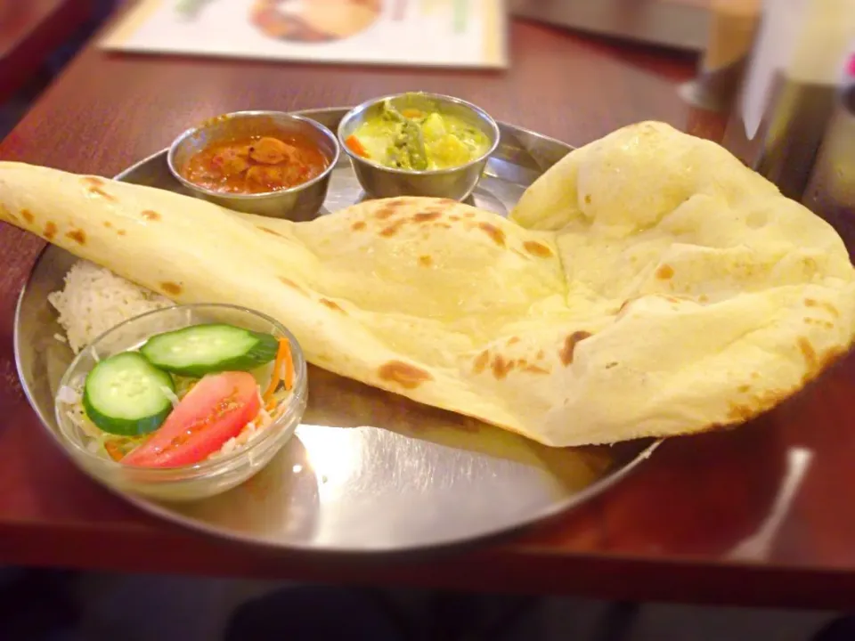 チキンと野菜カレーのセット@アーンドラキッチン(御徒町)|yoooochanさん