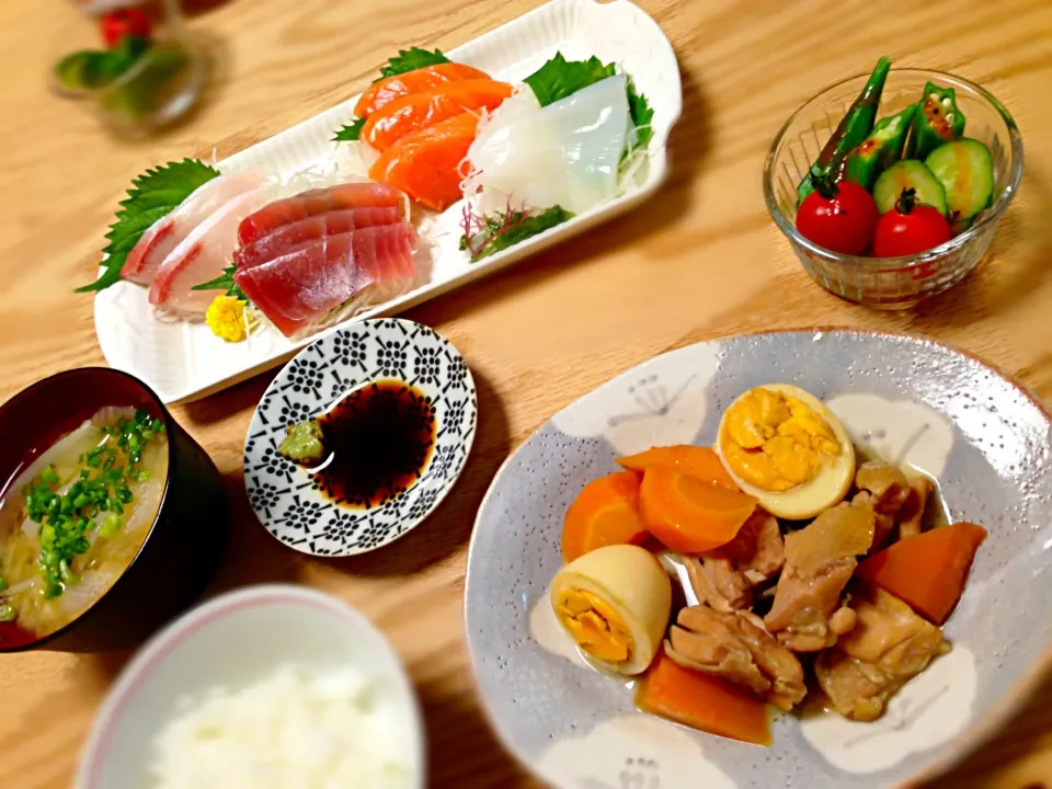 鶏肉とゆでたまごの甘辛煮|ゆきぼぅさん