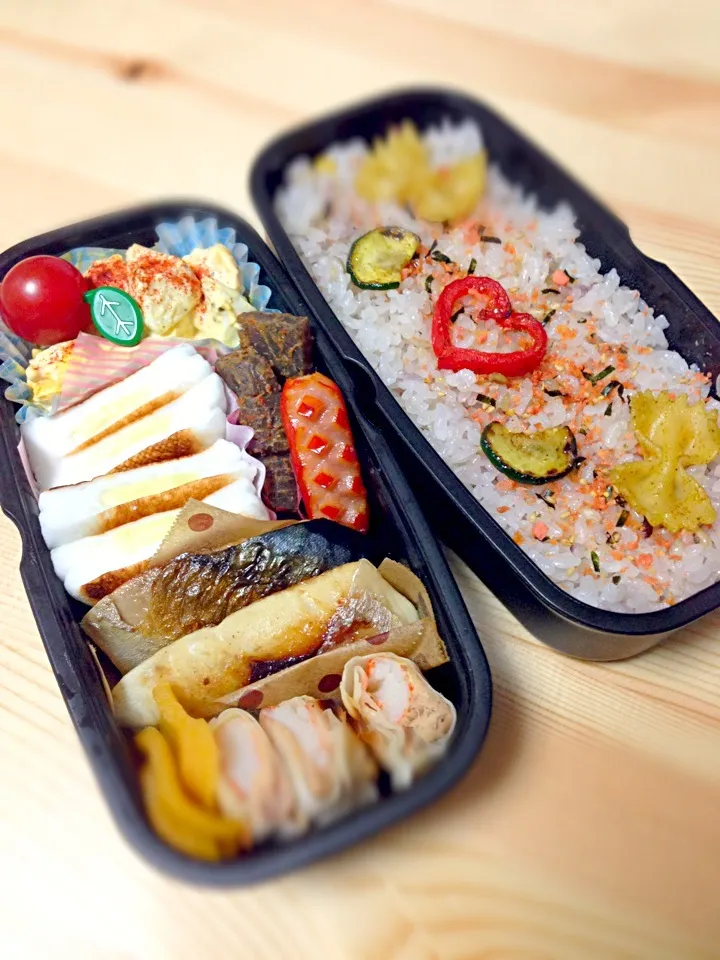 Snapdishの料理写真:9月１８日カレ弁当(#^.^#)|ともさん