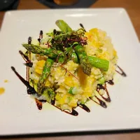 Snapdishの料理写真:Butternut Risotto and Aspargus|Dirkさん