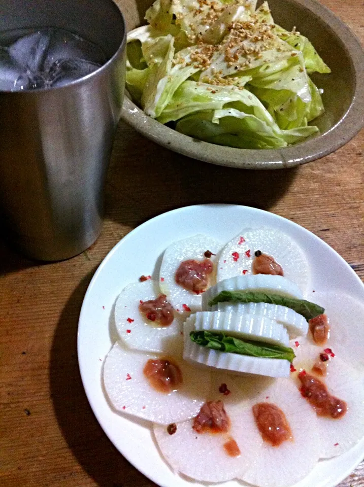 Snapdishの料理写真:糖質制限ダイエットな晩ごはん‼|Yoshinobu Nakagawaさん