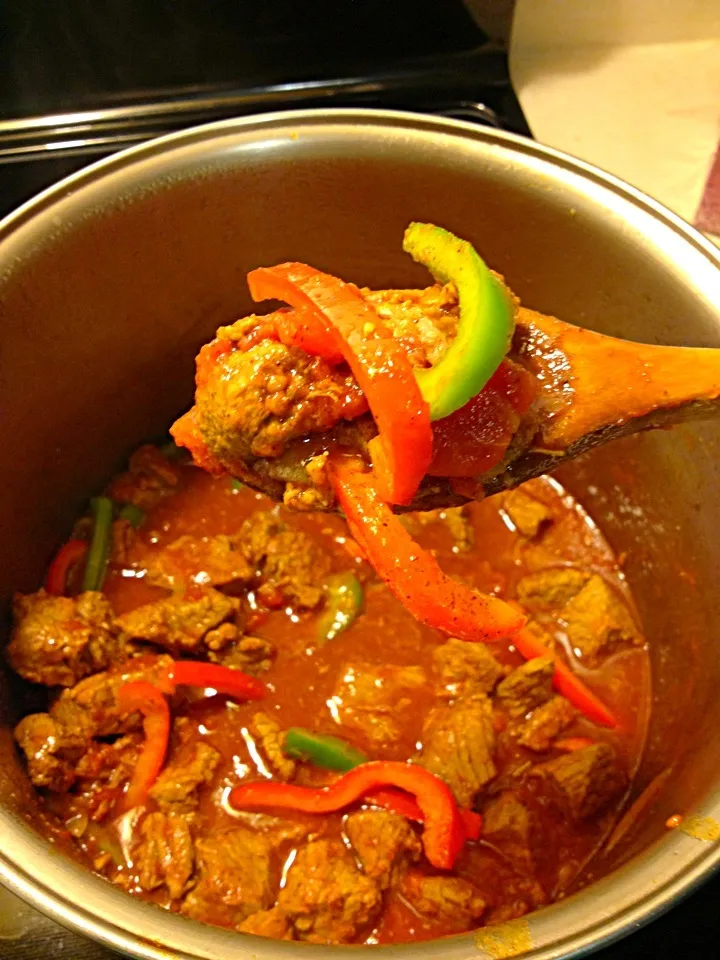 Beef Stew with red and green peppers|Christie Ronaldineさん