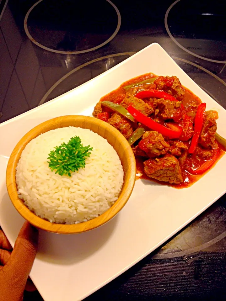 Basmati Rice w/ Beef Stew|Christie Ronaldineさん